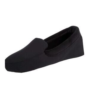isotoner Women's Contoured Ivy Velour Moc Slipper with Suede Sole Sz 9.5-10.5